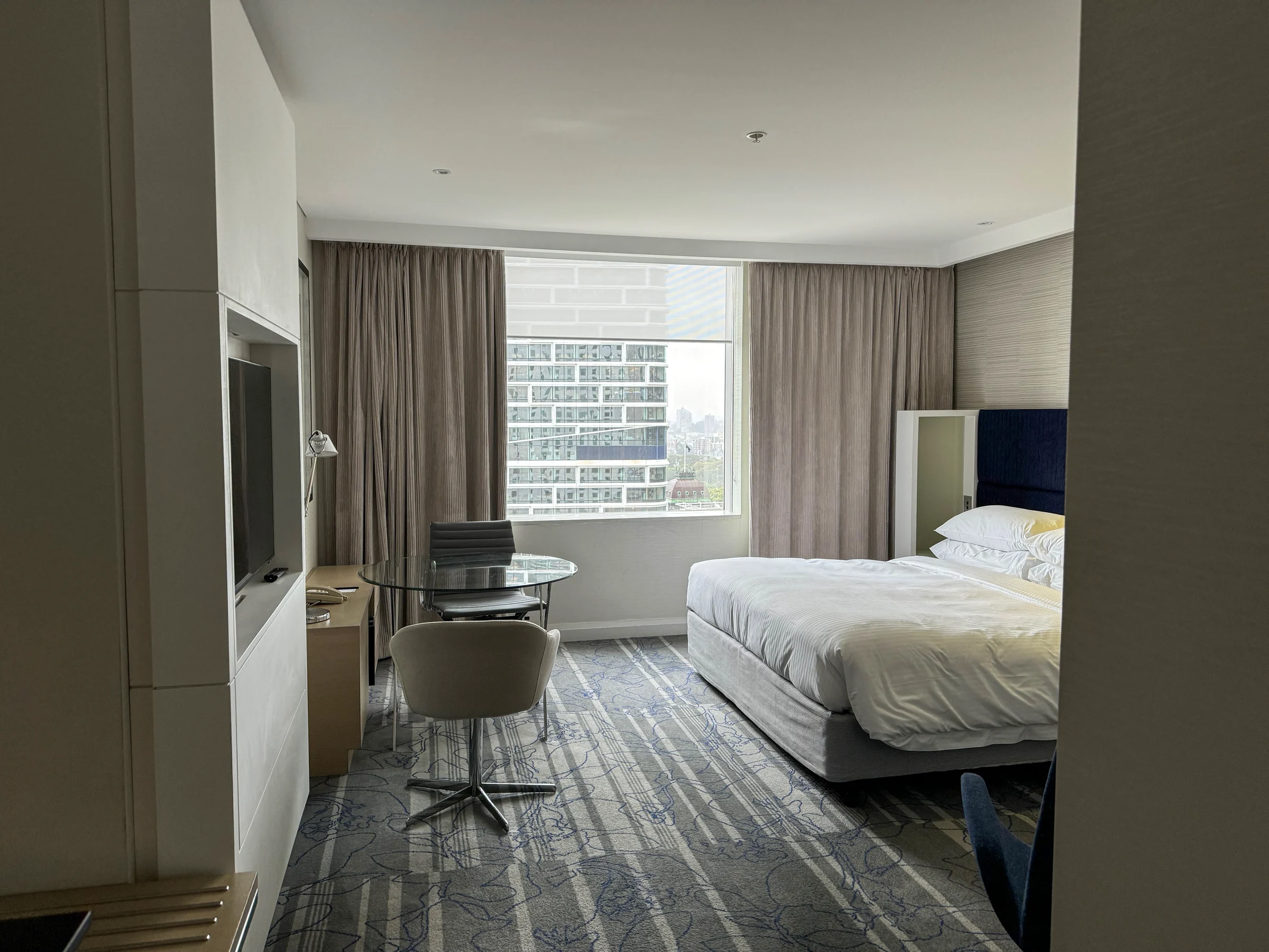 The 24th-floor room from the entrance.