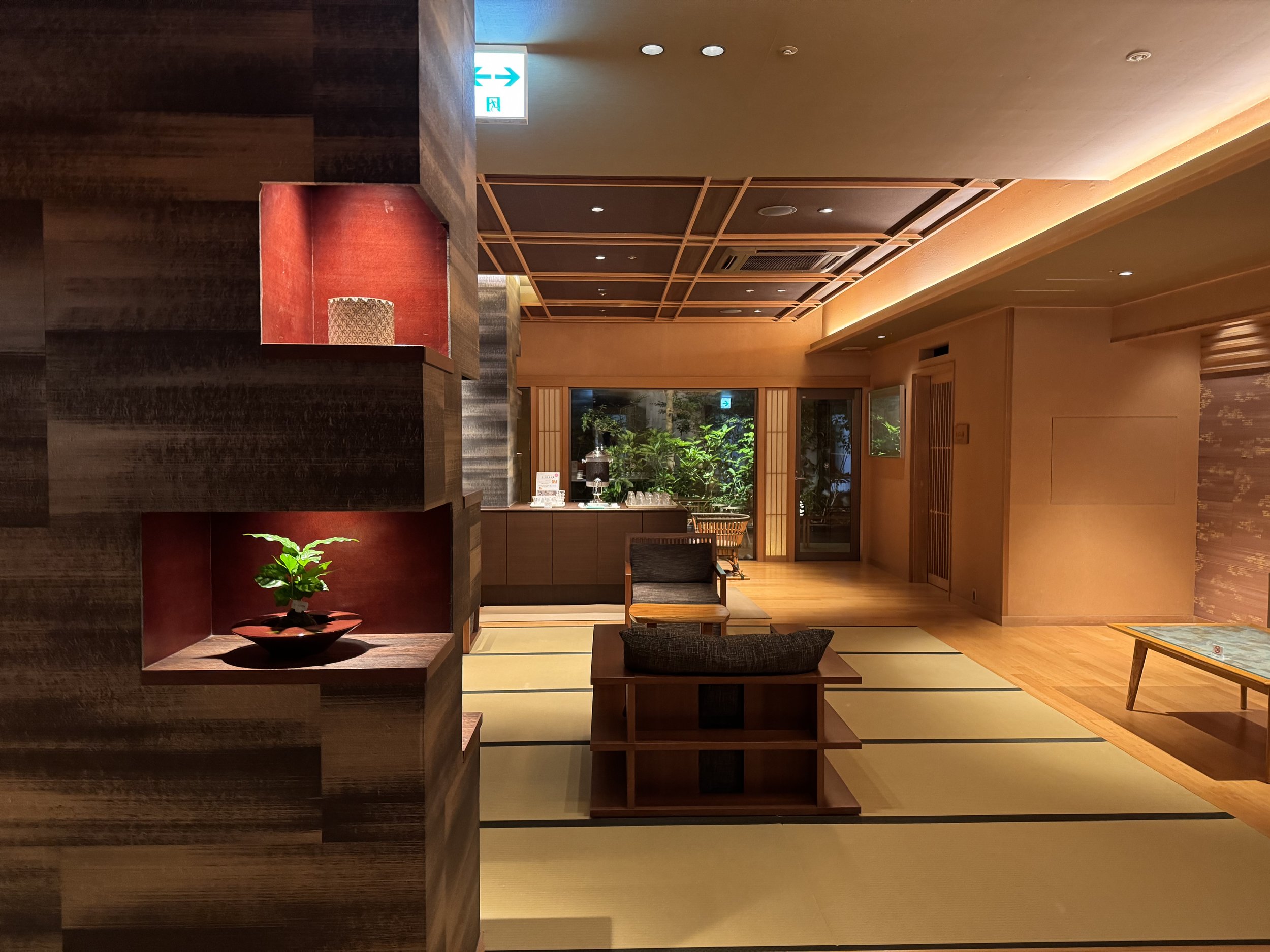  くつろぎ部屋です。温泉上がりに、コーン茶を飲んでくつろげます。 