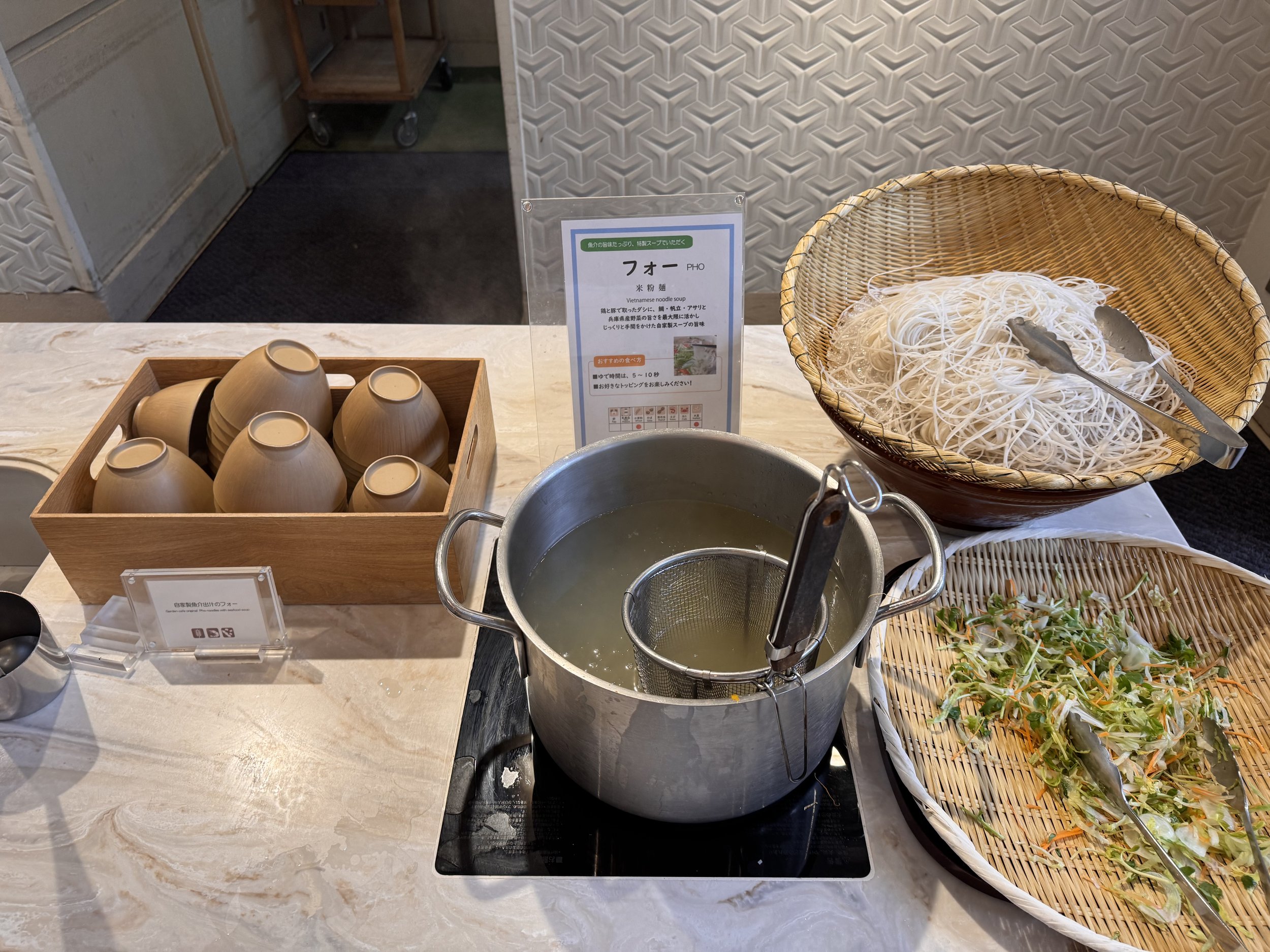 神戸シェラトン ホテル＆タワーズ朝食ビュッフェの和食コーナー