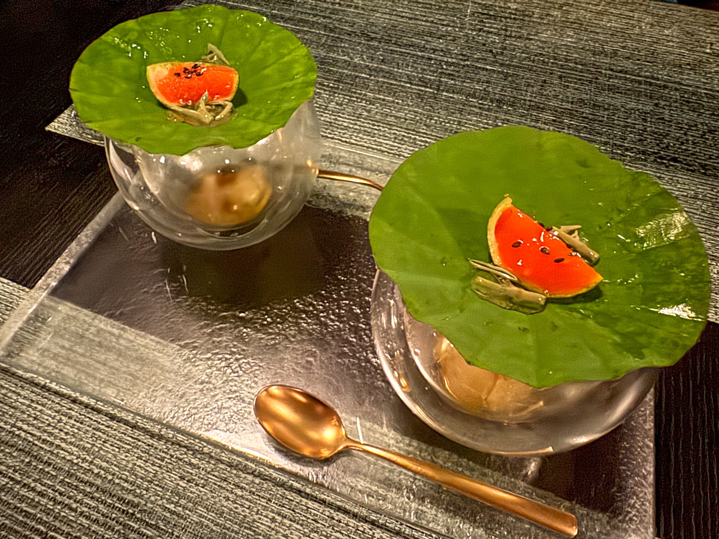 紫翠奈良の和食コースの水菓子