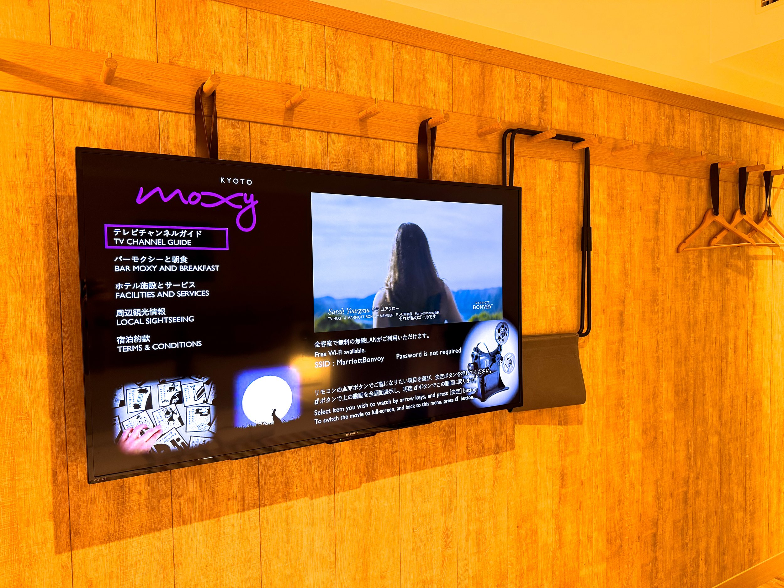  テレビはBSとCSが見れました。 
