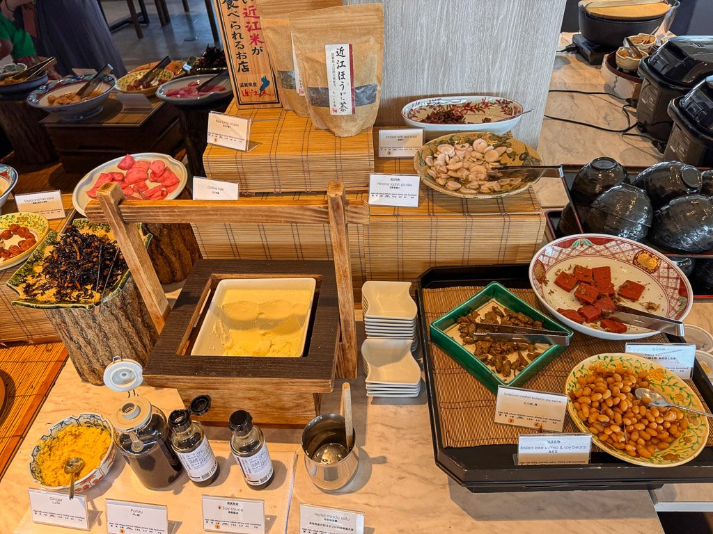 琵琶湖マリオット朝食ビュッフェの和食コーナー