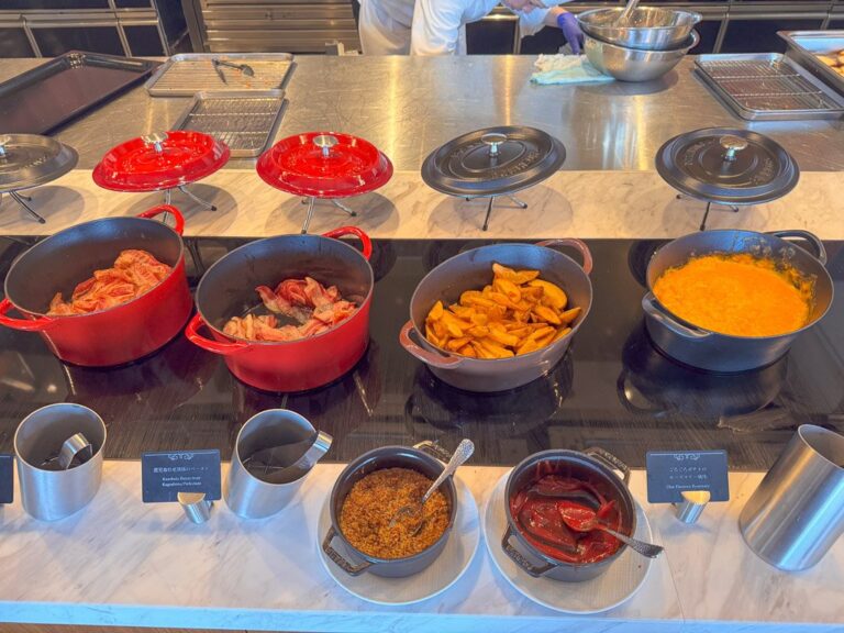 大阪ステーションホテル朝食ビュッフェの和洋温菜カウンター