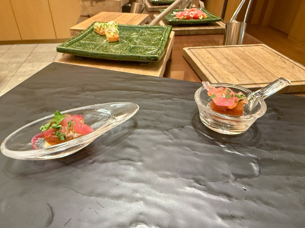 JWマリオット奈良クラブラウンジの小皿前菜
