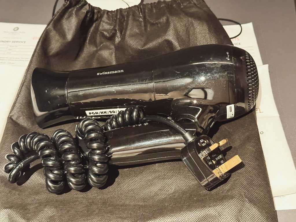 パームガーデンホテル客室のヘアドライヤー