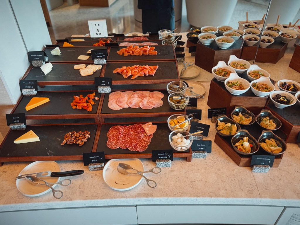 ザ・ポートマン・リッツ・カールトン上海クラブラウンジ朝食のコールドカット