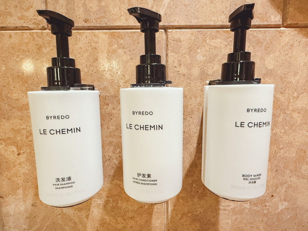 ホンタホテル上海のLE CHEMINバスアメニティ