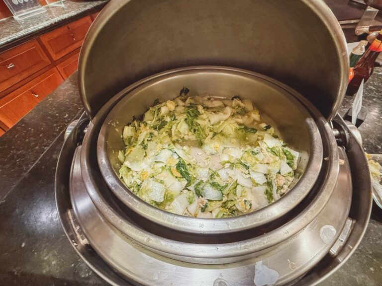 ホンタホテル上海朝食ビュッフェの野菜料理