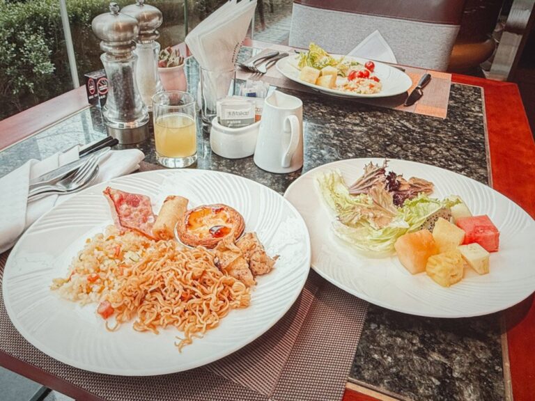 ホンタホテル上海朝食ビュッフェで選んだ料理