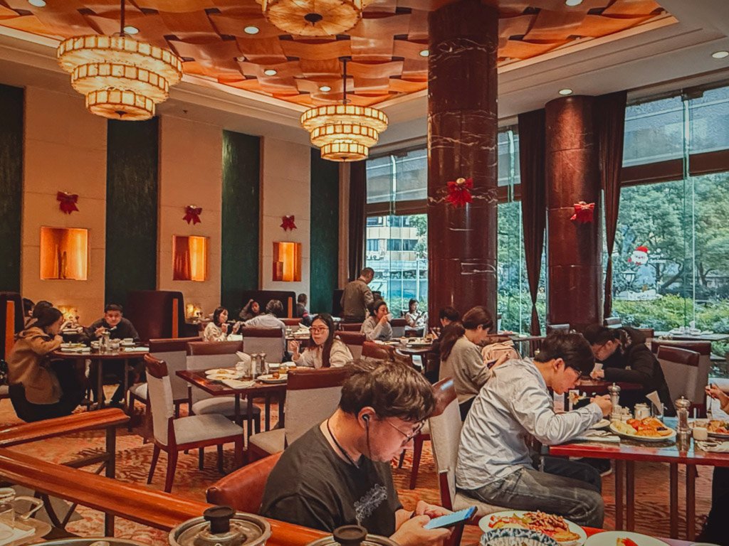 ホンタホテル上海Saints Restaurantの朝食会場
