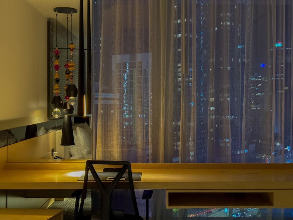 Wクアラルンプール客室から見える夜景