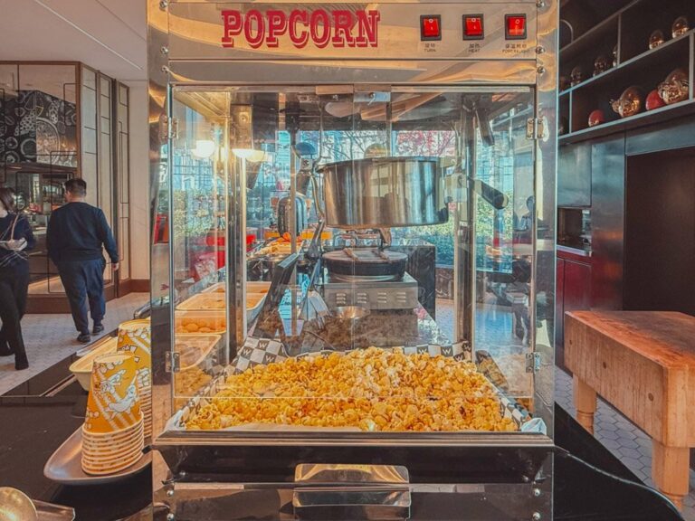 W蘇州朝食会場のポップコーンコーナー