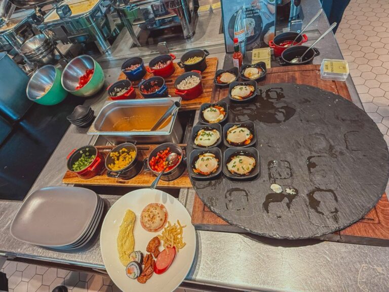 W蘇州朝食ビュッフェの料理ステーション