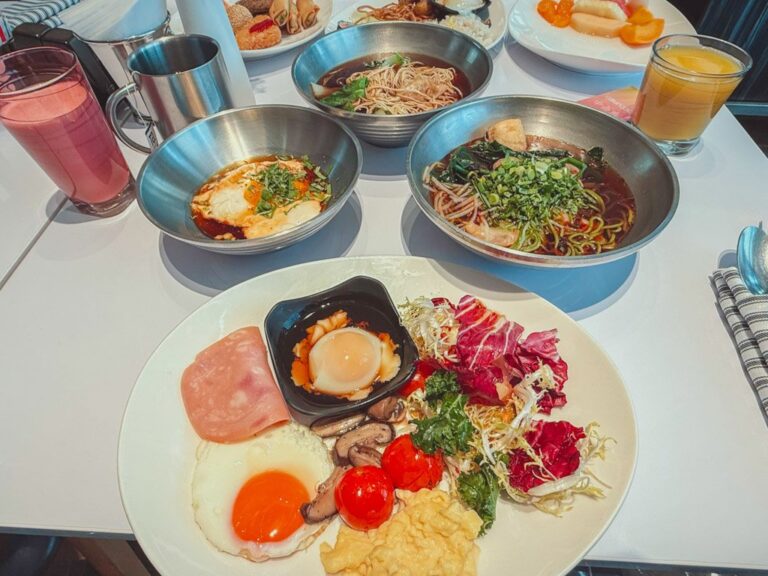 W蘇州朝食のプレート料理