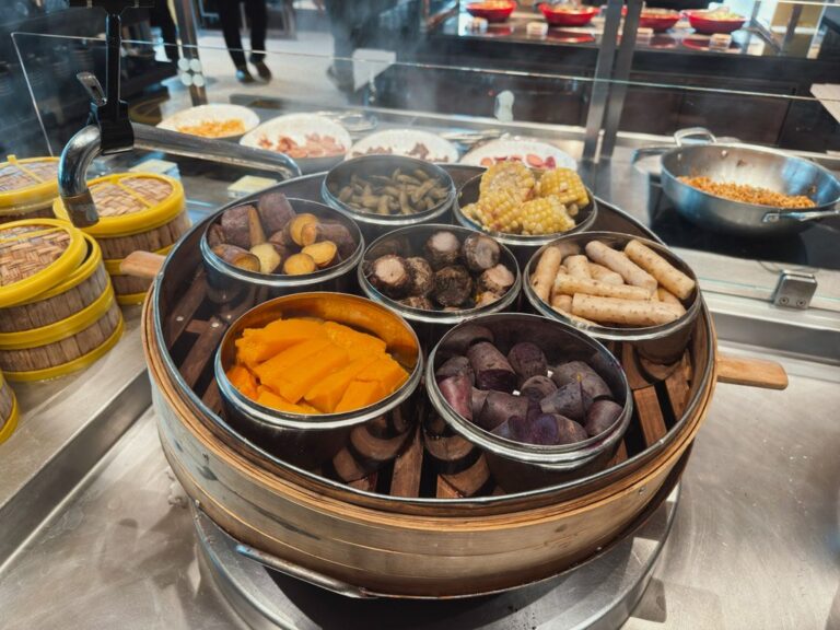 W蘇州朝食ビュッフェの点心コーナー