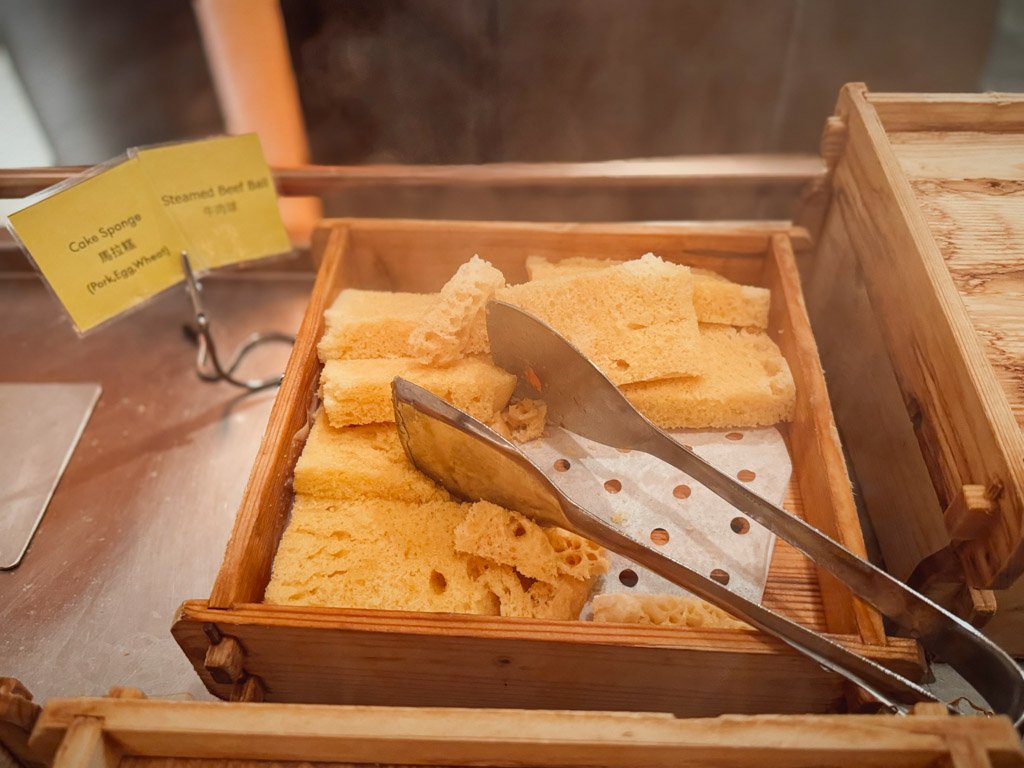 W香港KITCHEN朝食ビュッフェの蒸しパン