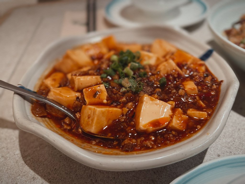 W香港のレストランで食べた麻婆豆腐