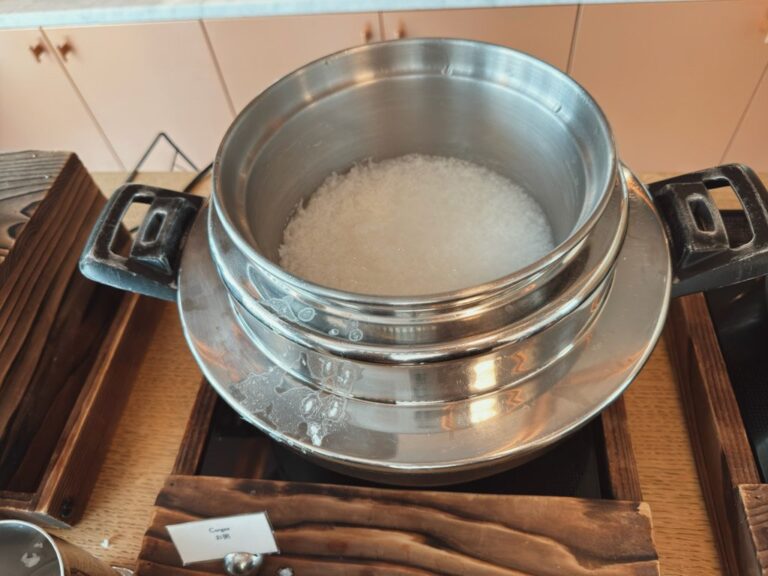 W大阪朝食ビュッフェのお粥
