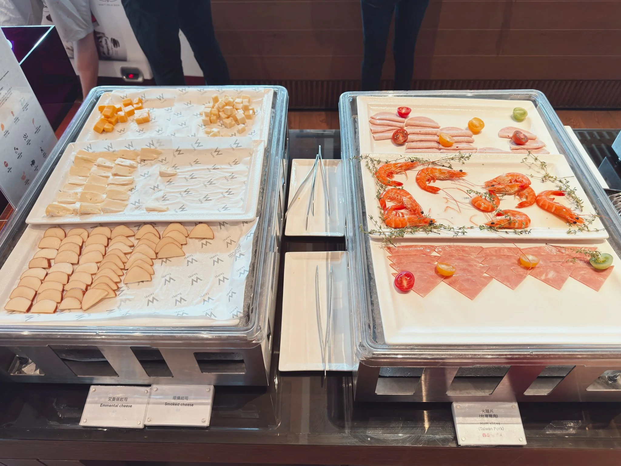 W台北朝食ビュッフェのペストリー