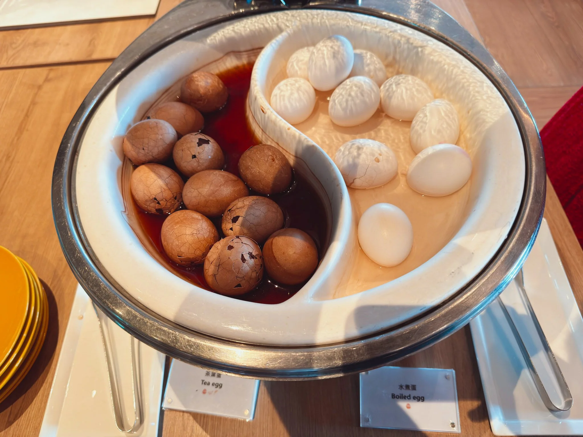 W台北朝食ビュッフェのゆで卵