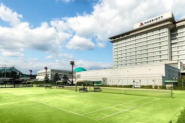 琵琶湖マリオットのテニスコート