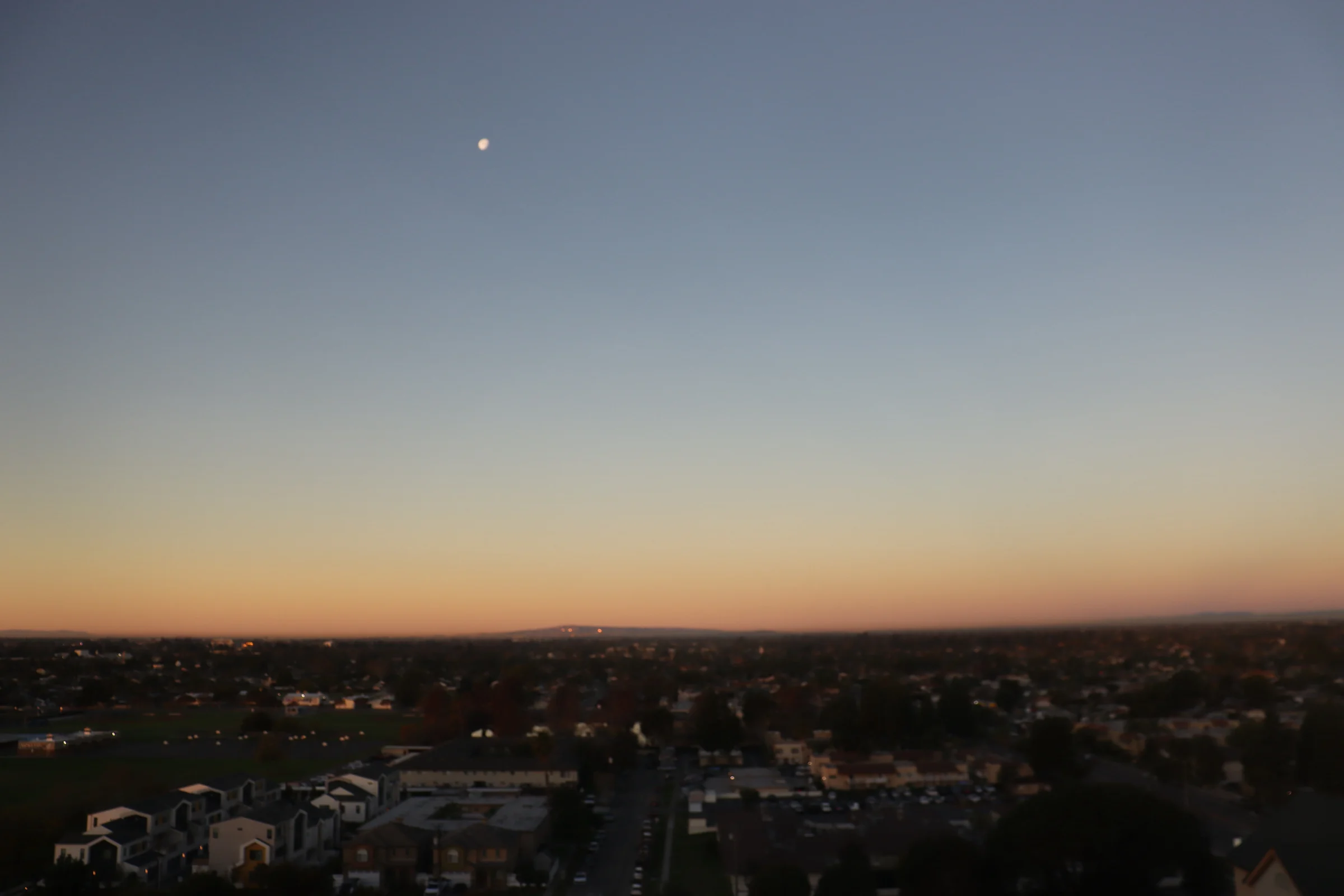 The morning sky from the room.