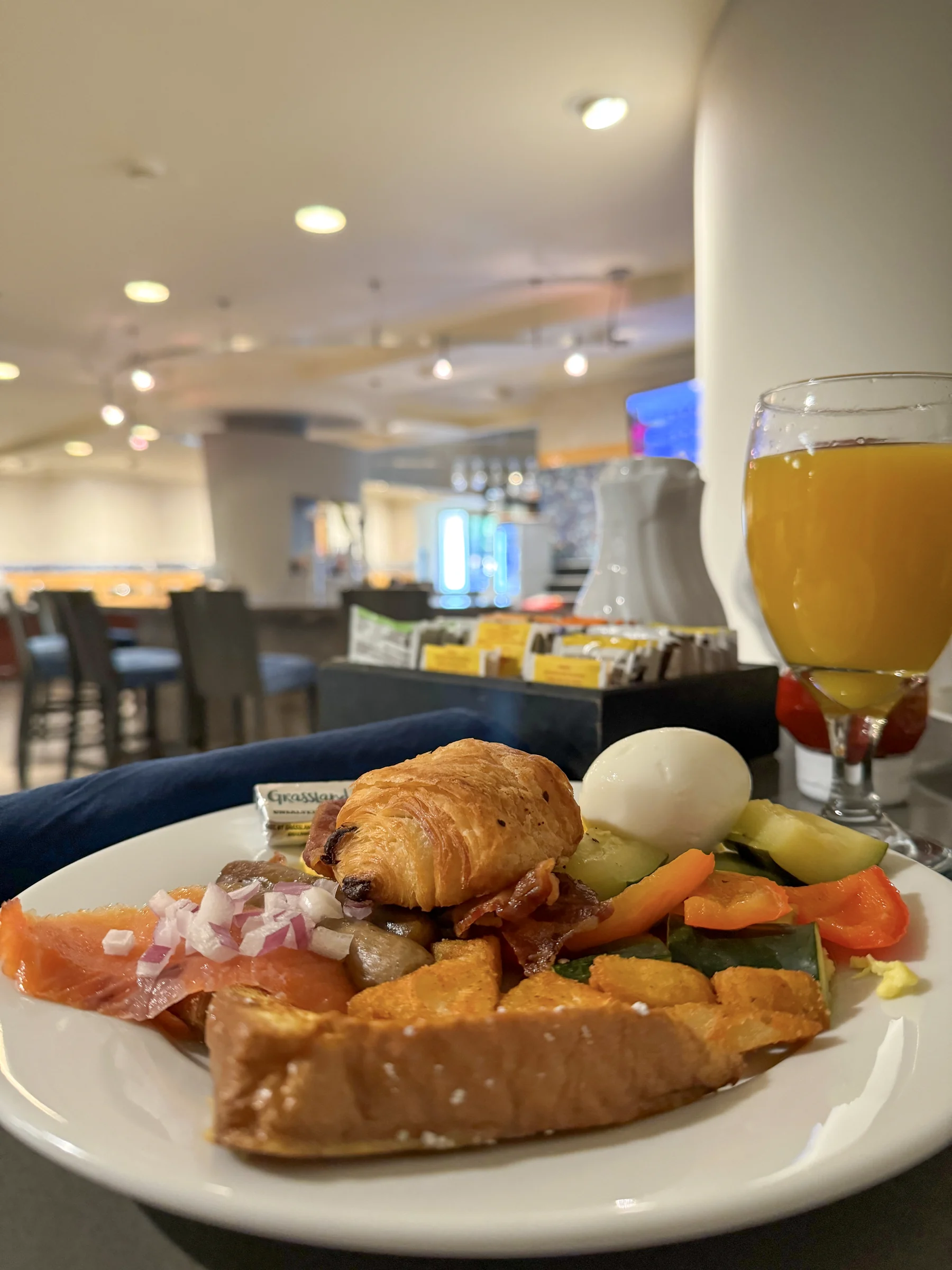 The breakfast buffet before leaving for Disney.