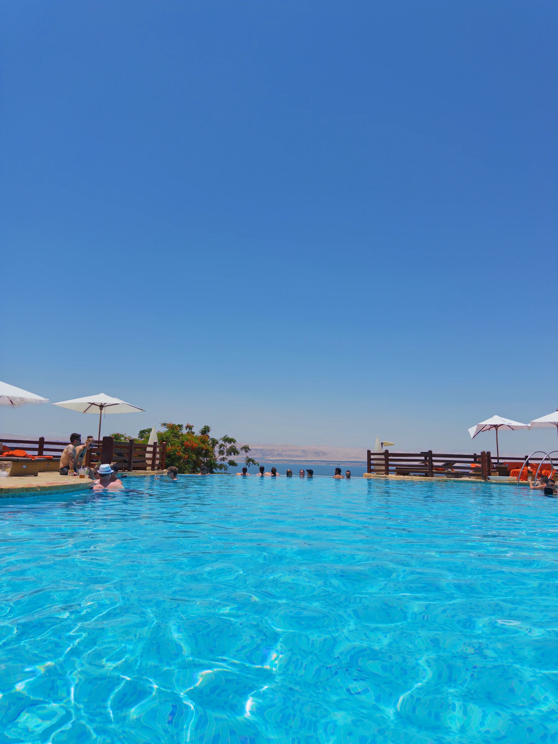 The pool from close to water level.