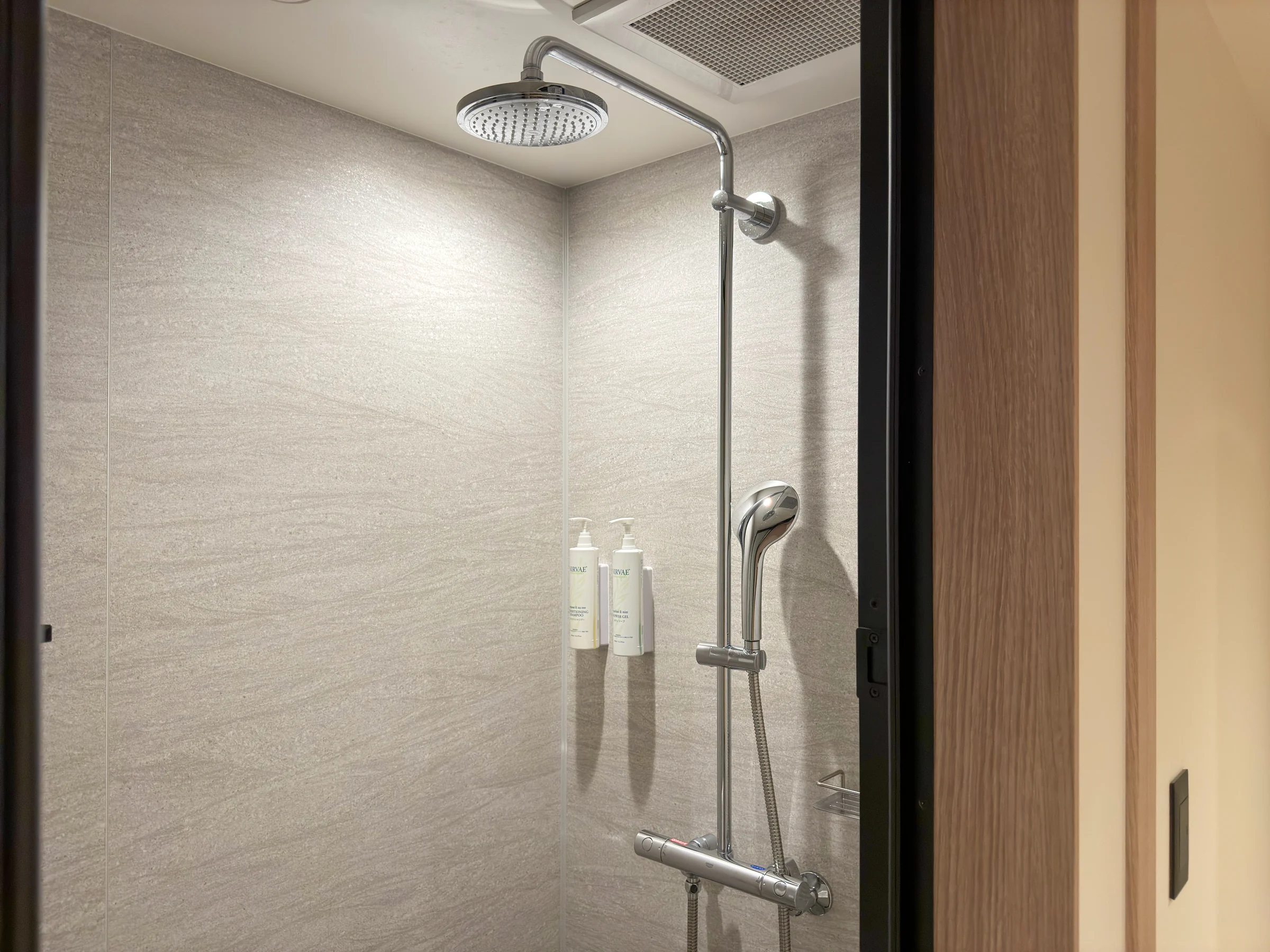 The rain shower and hand shower