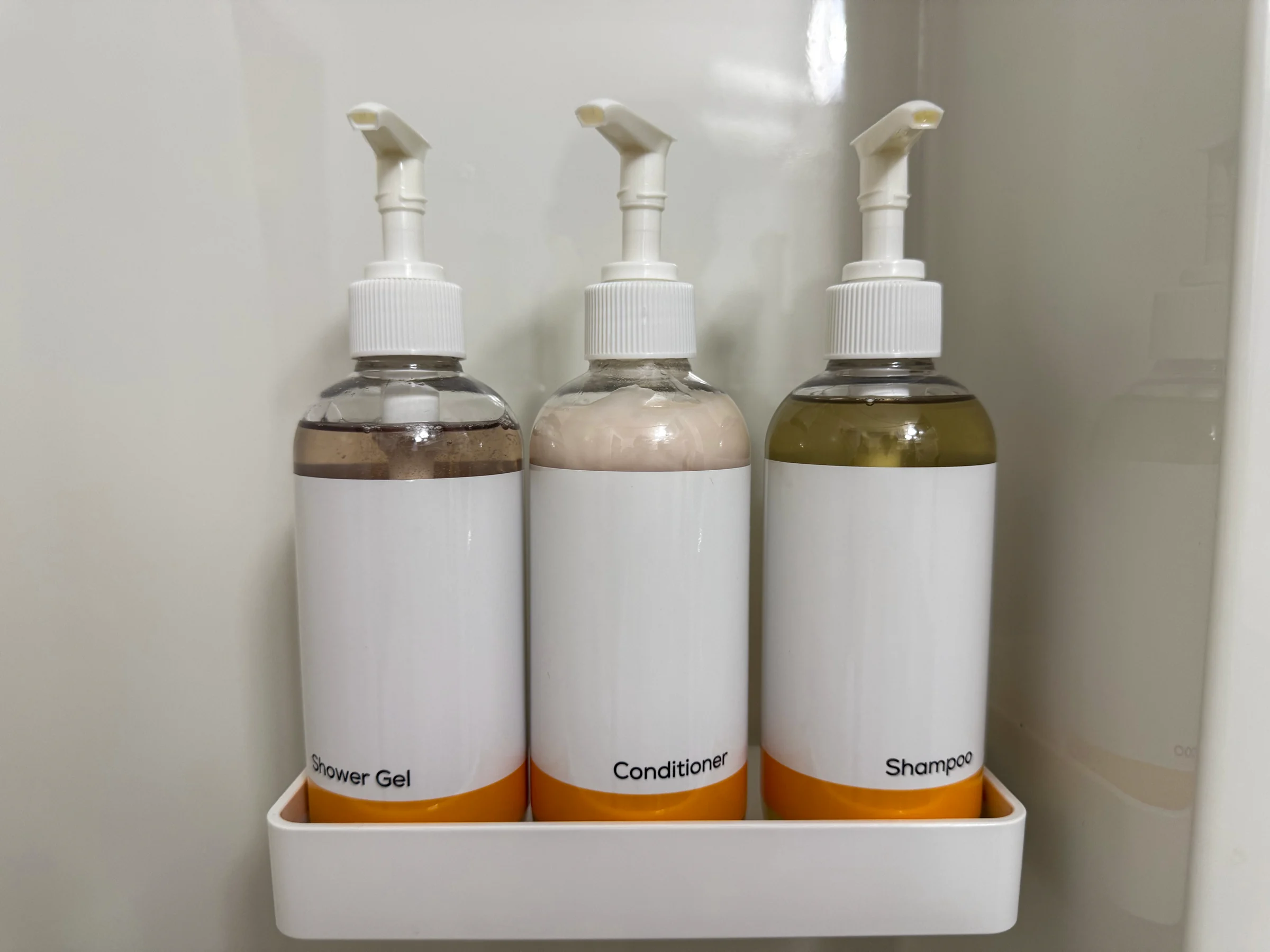 The provided bath amenities.
