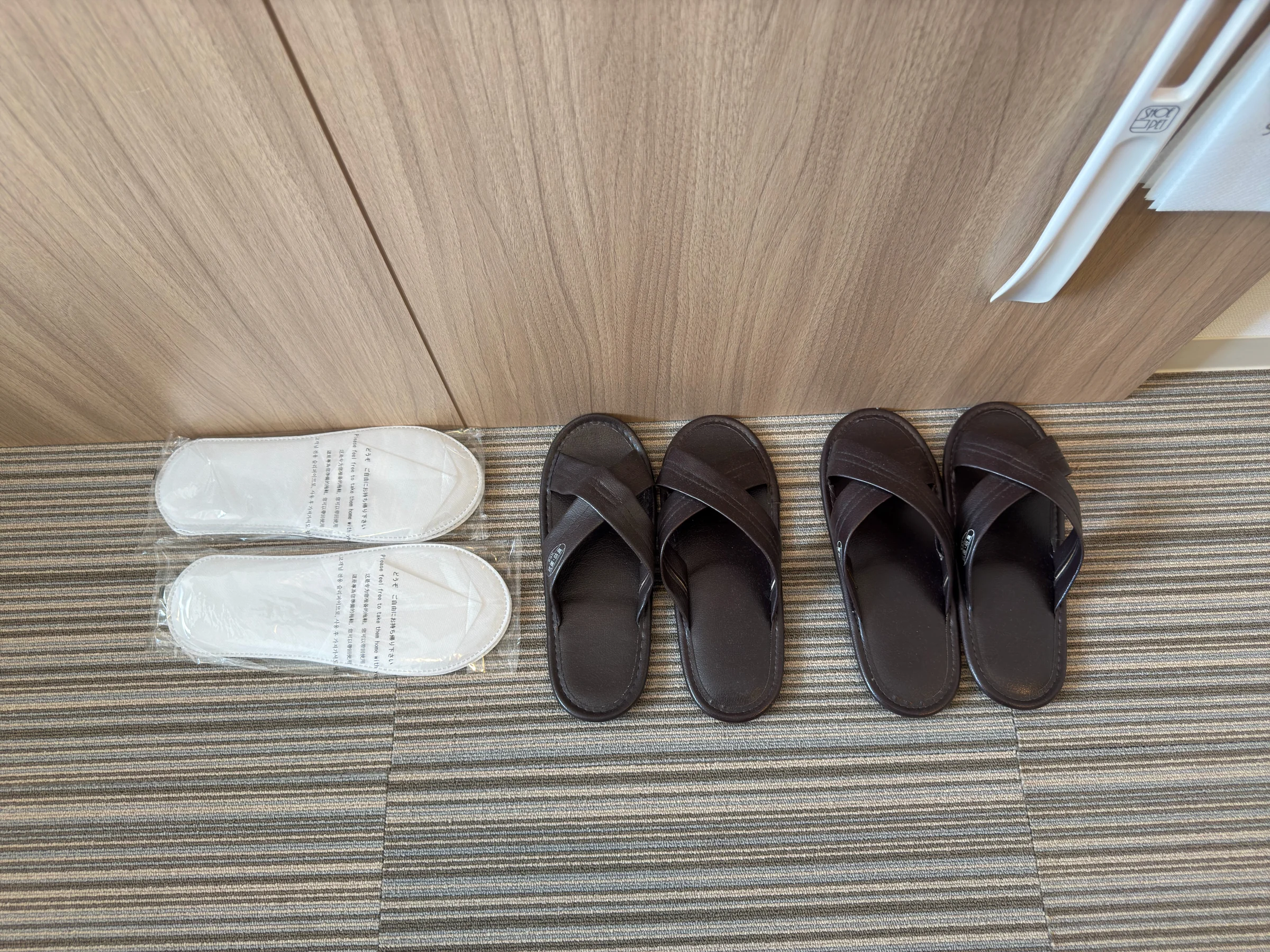 Disposable slippers and indoor sandals