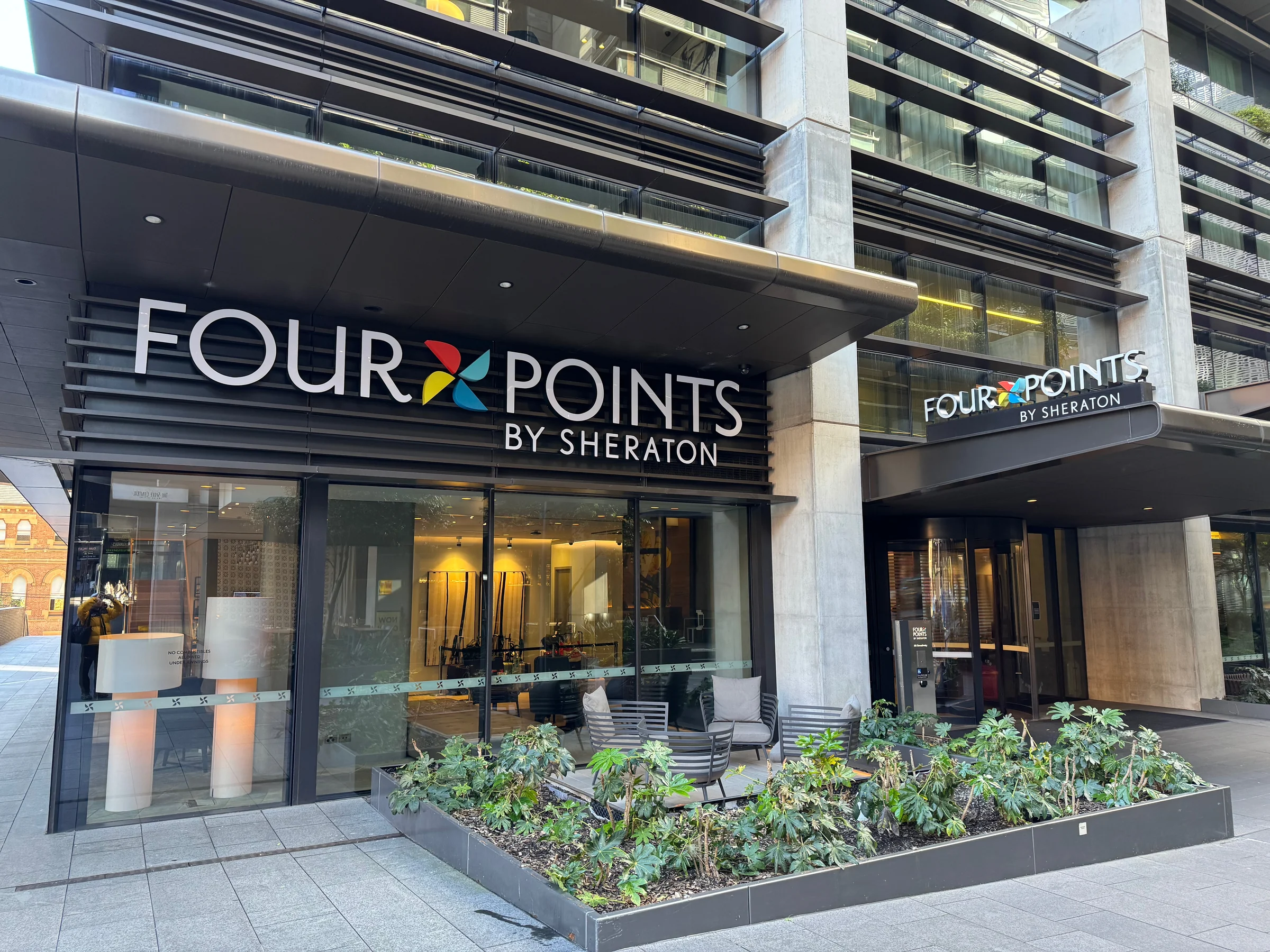 The entrance on Central Park Avenue.
