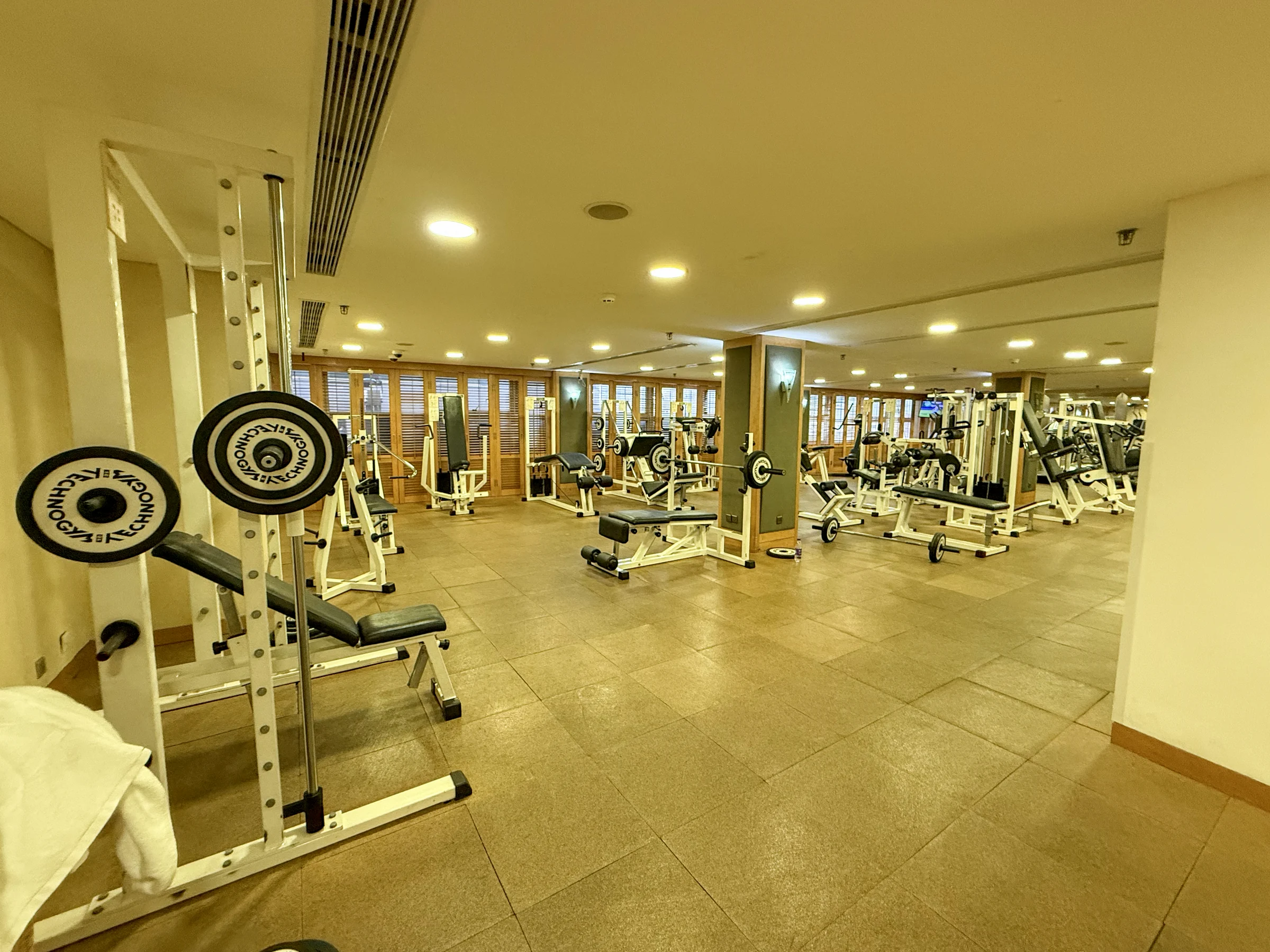 The fitness centre on the fifth floor.
