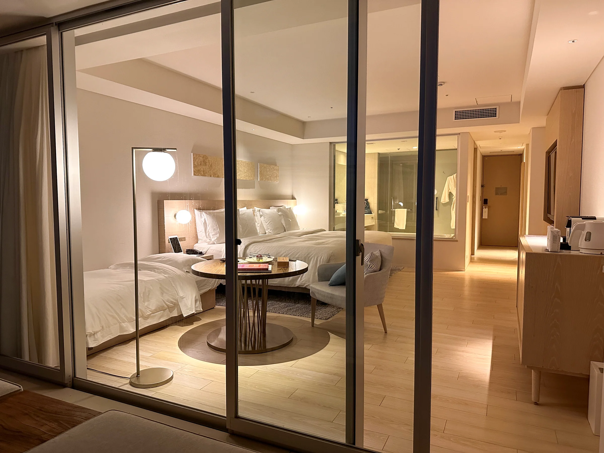 The room from the balcony side.