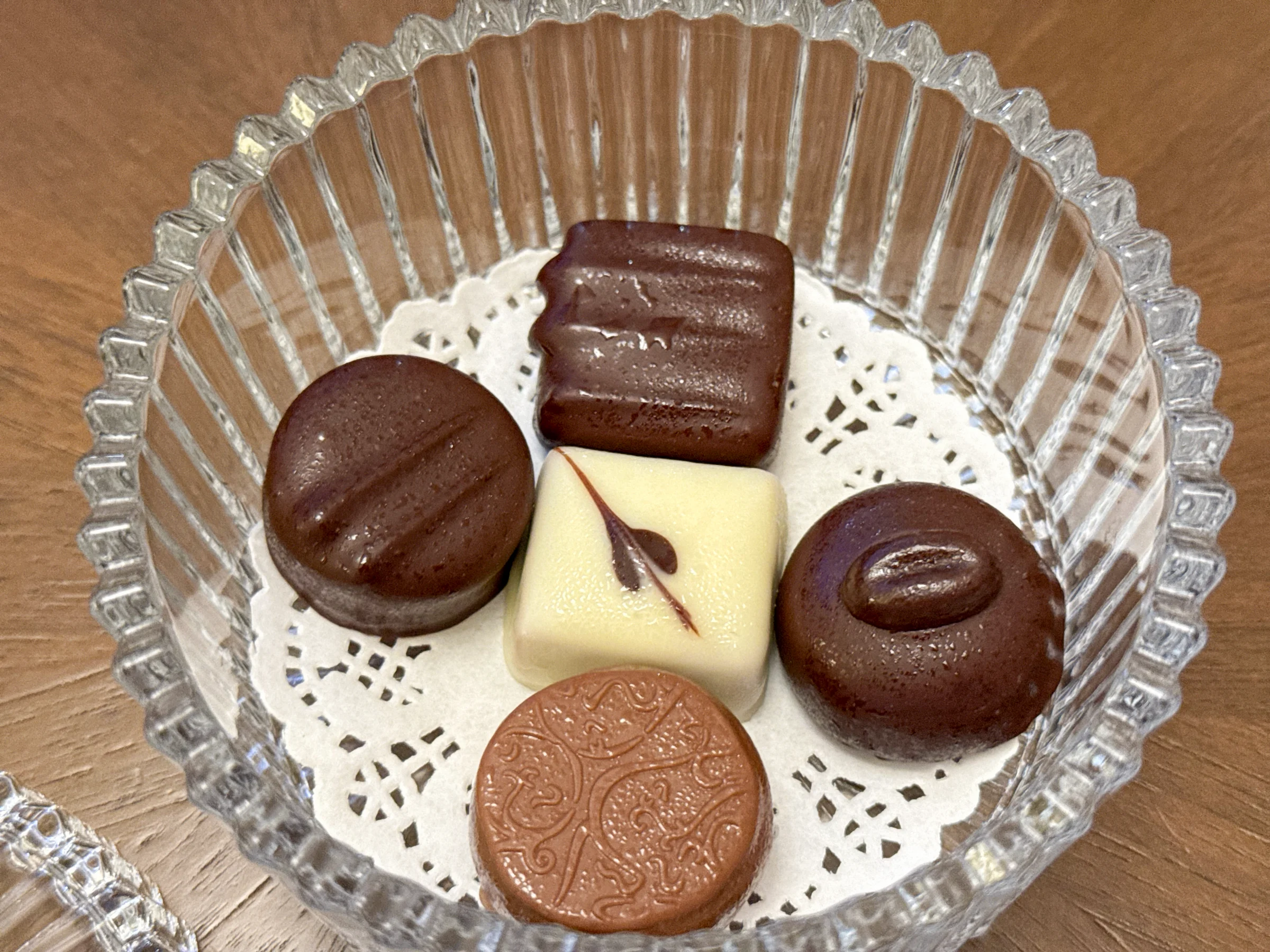 客室に用意されていたチョコレート。