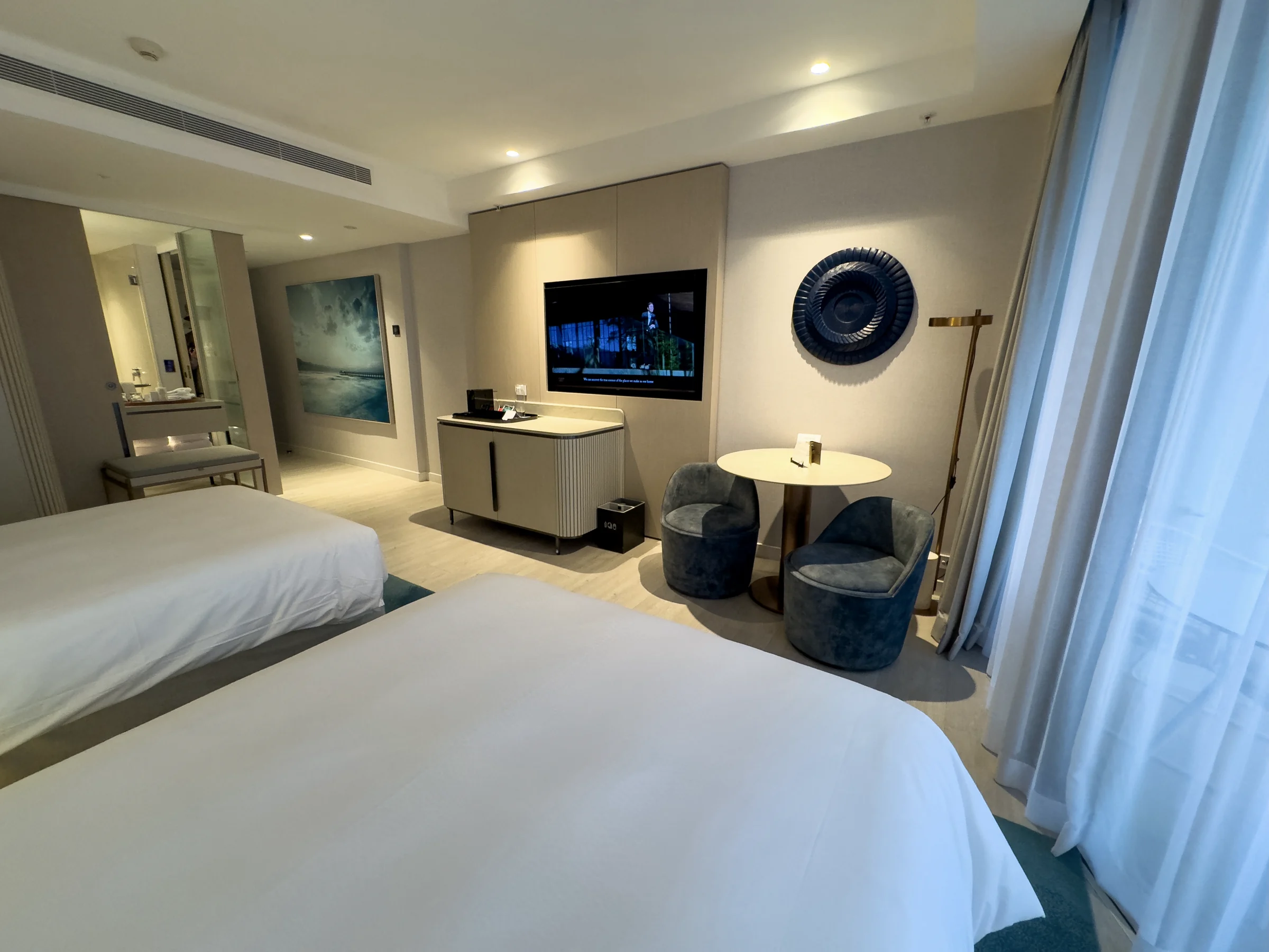 The room seen from the window side.