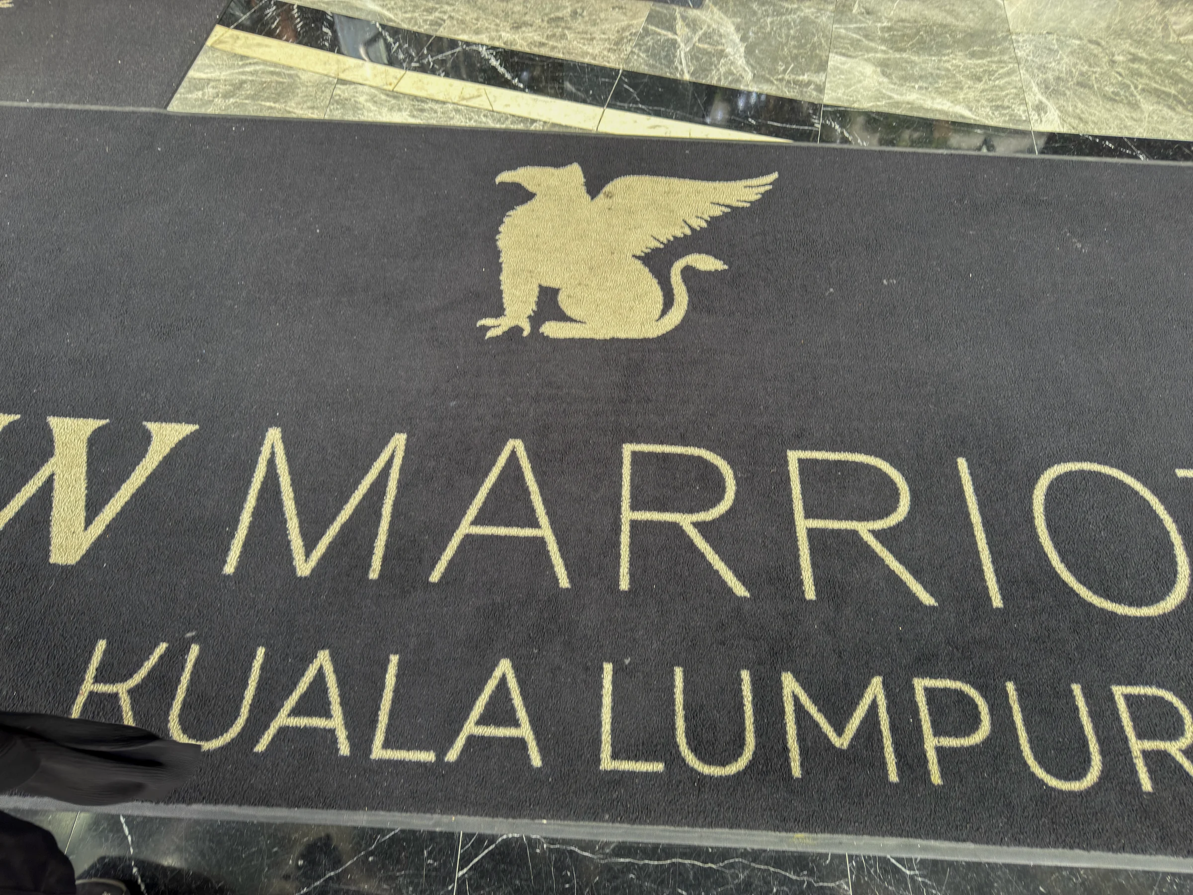 JW Marriott Kuala Lumpurのサイン。