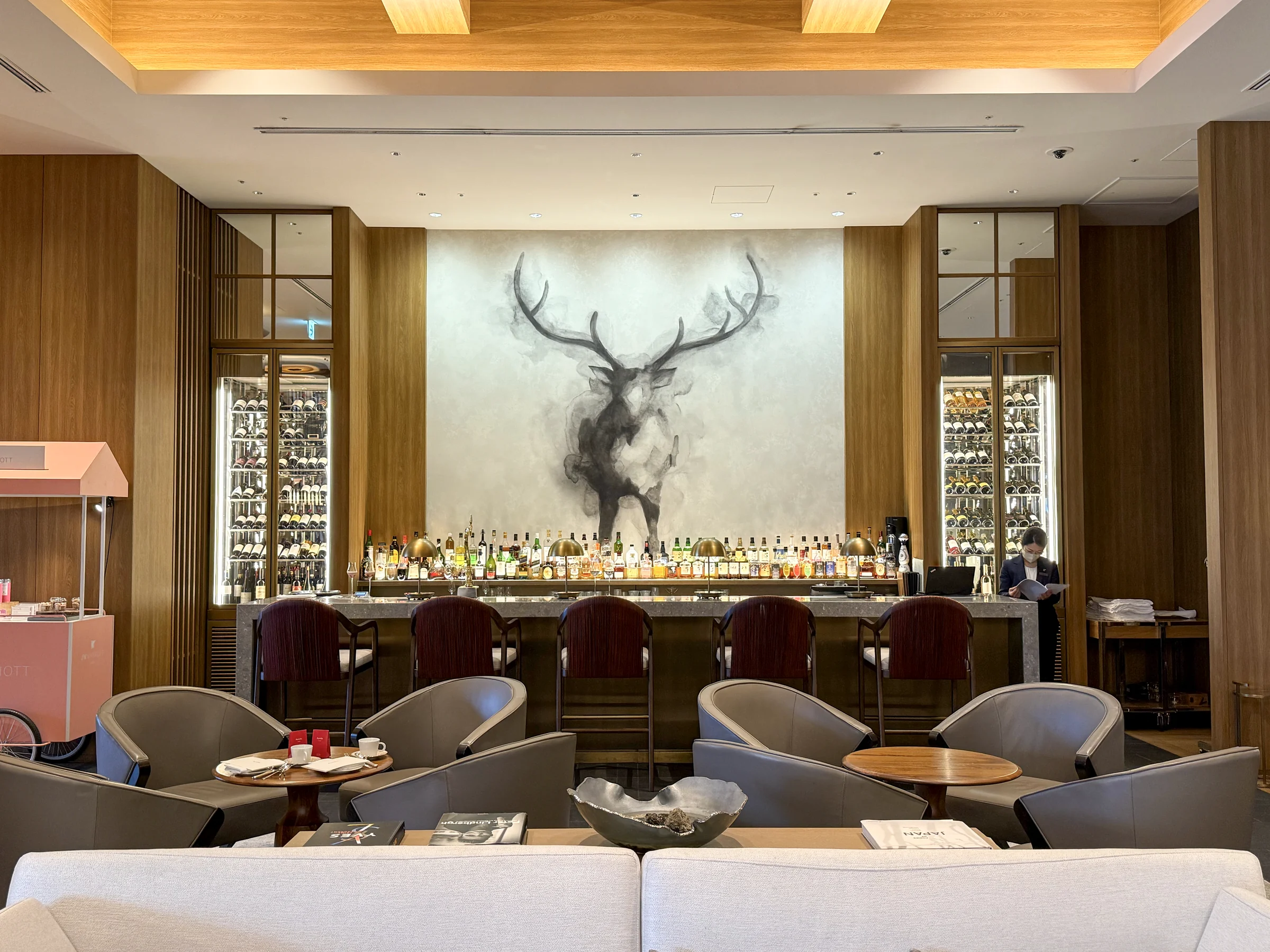 Deer artwork at Flying Stag.