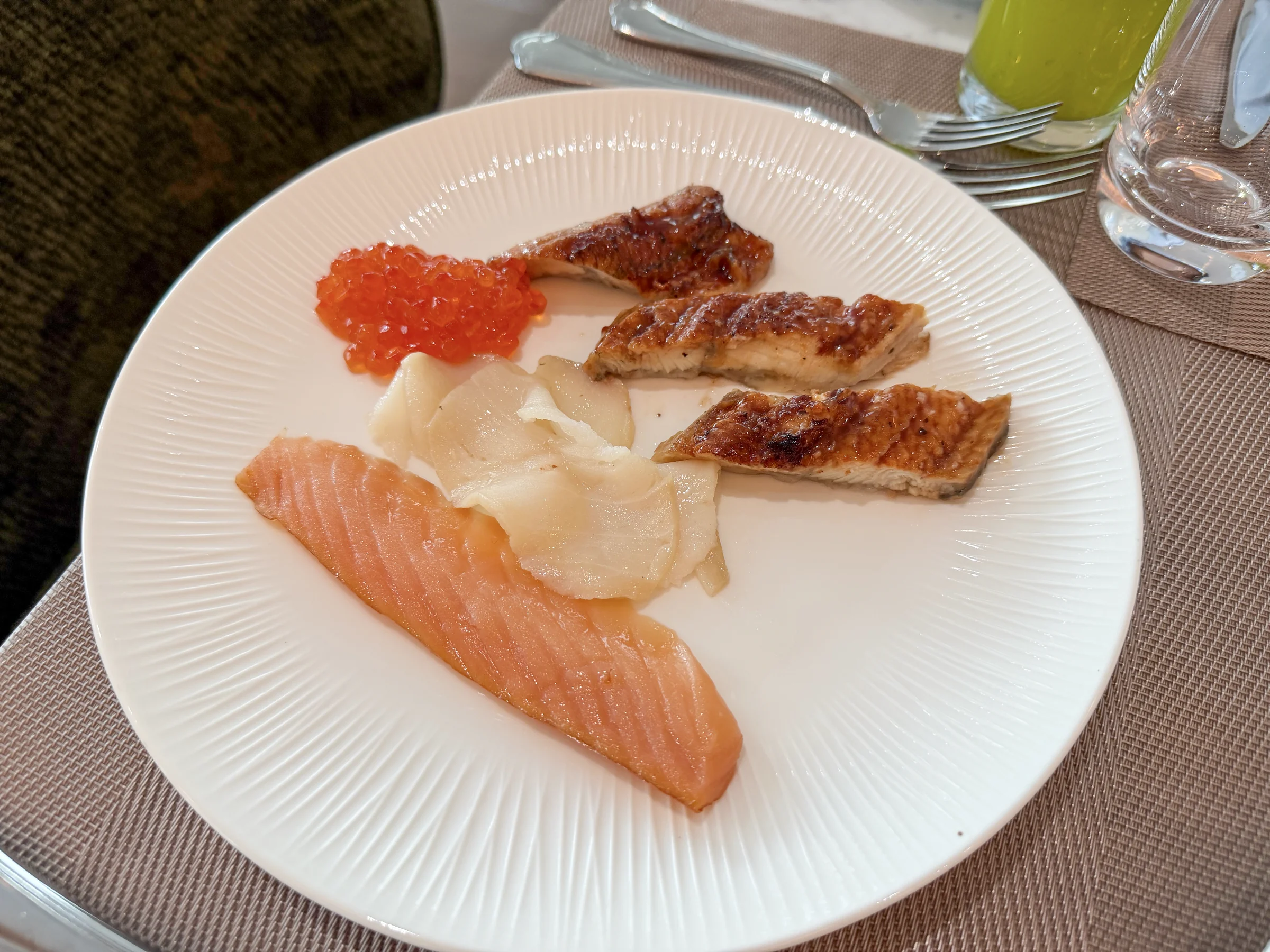 朝食で選んだ一皿。