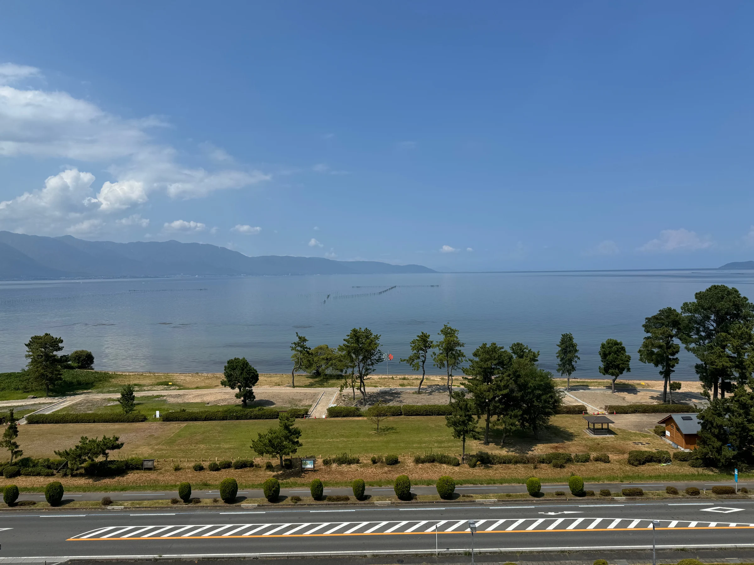 Summer on Lake Biwa, seen from the room