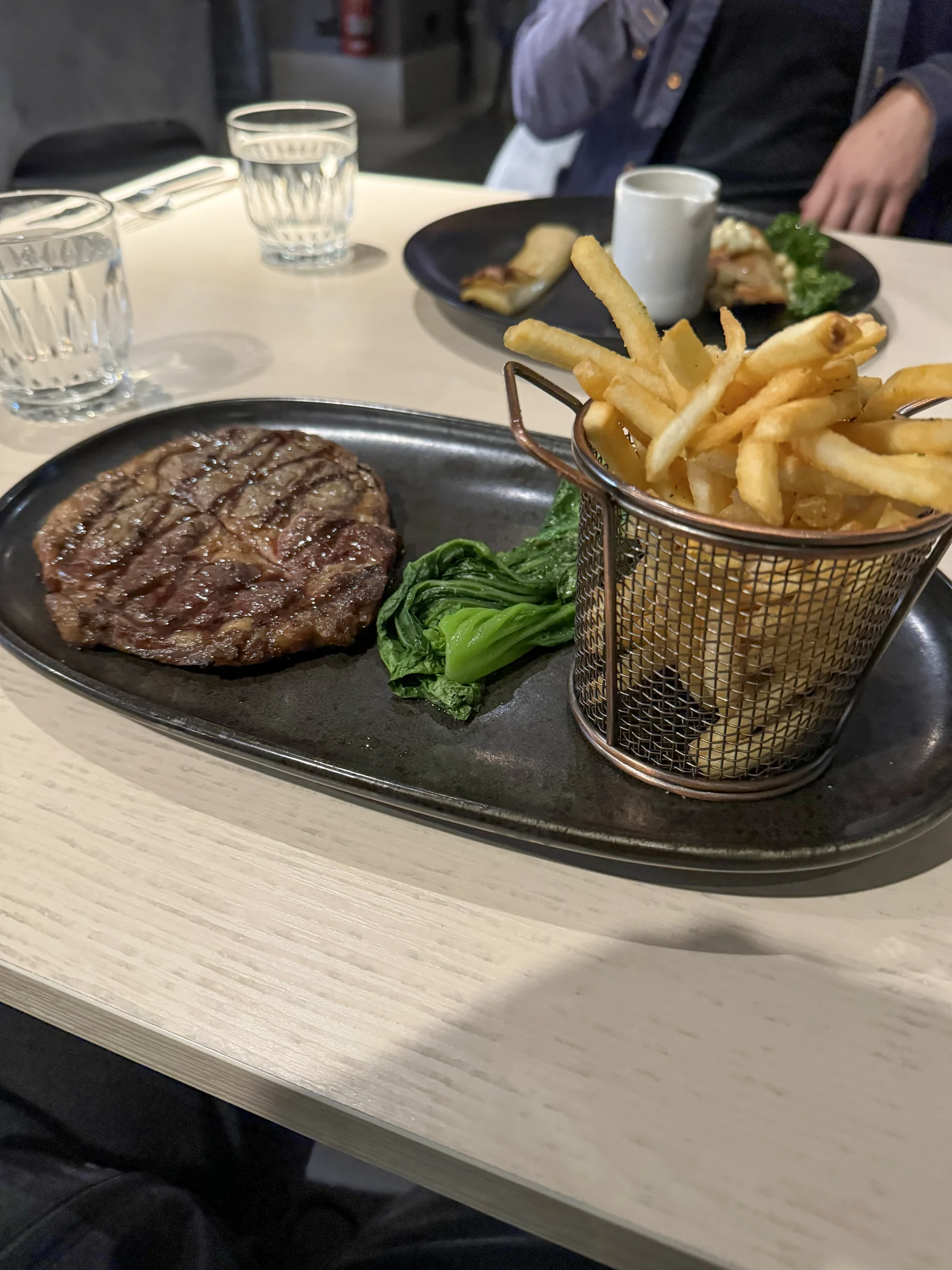 The steak I ordered at Braddon Merchant.
