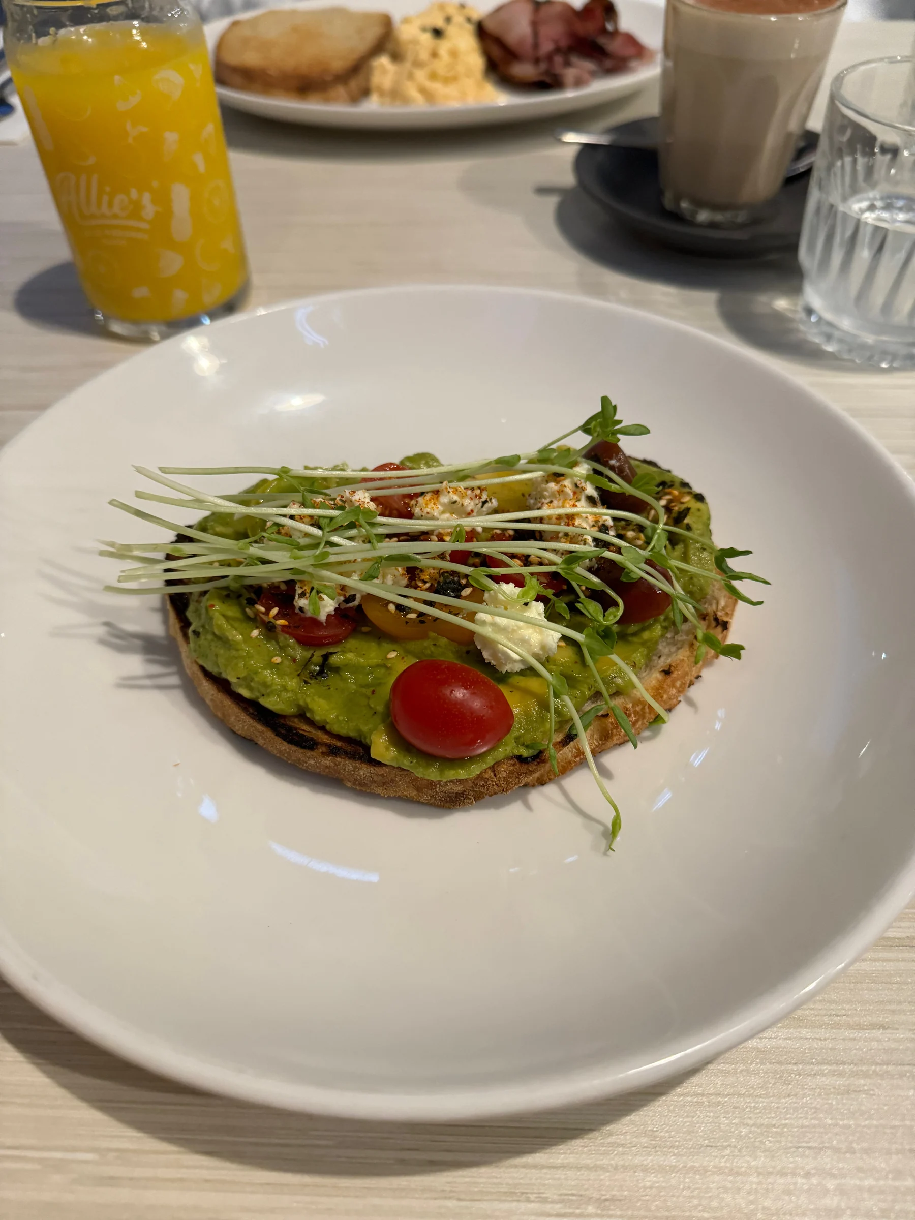 My breakfast choice on the first morning.