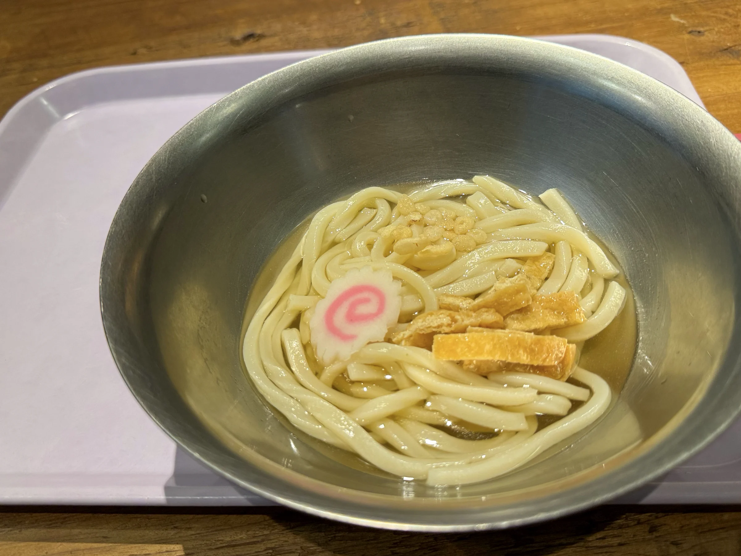 Udon at breakfast.