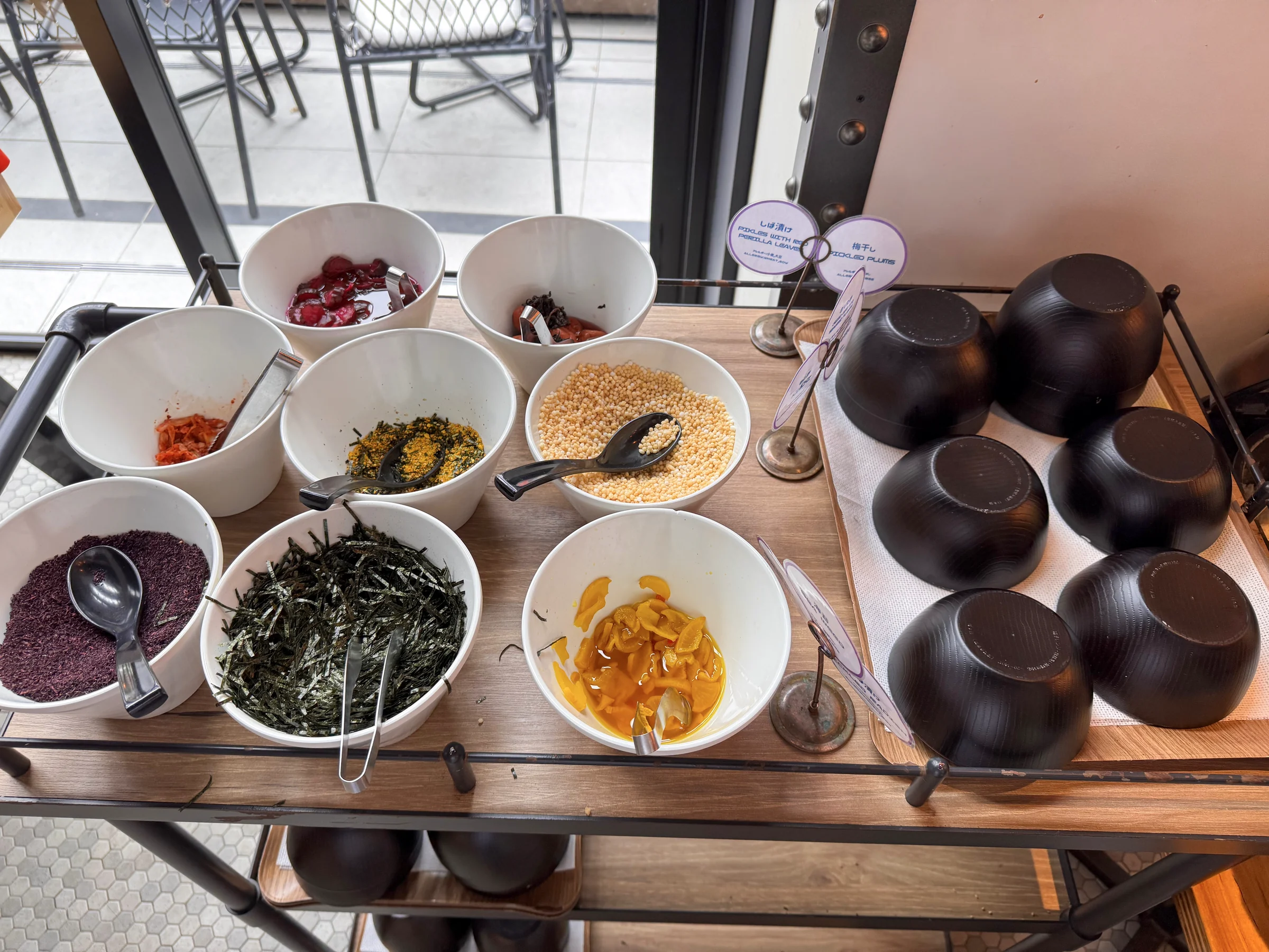 Toppings for ochazuke