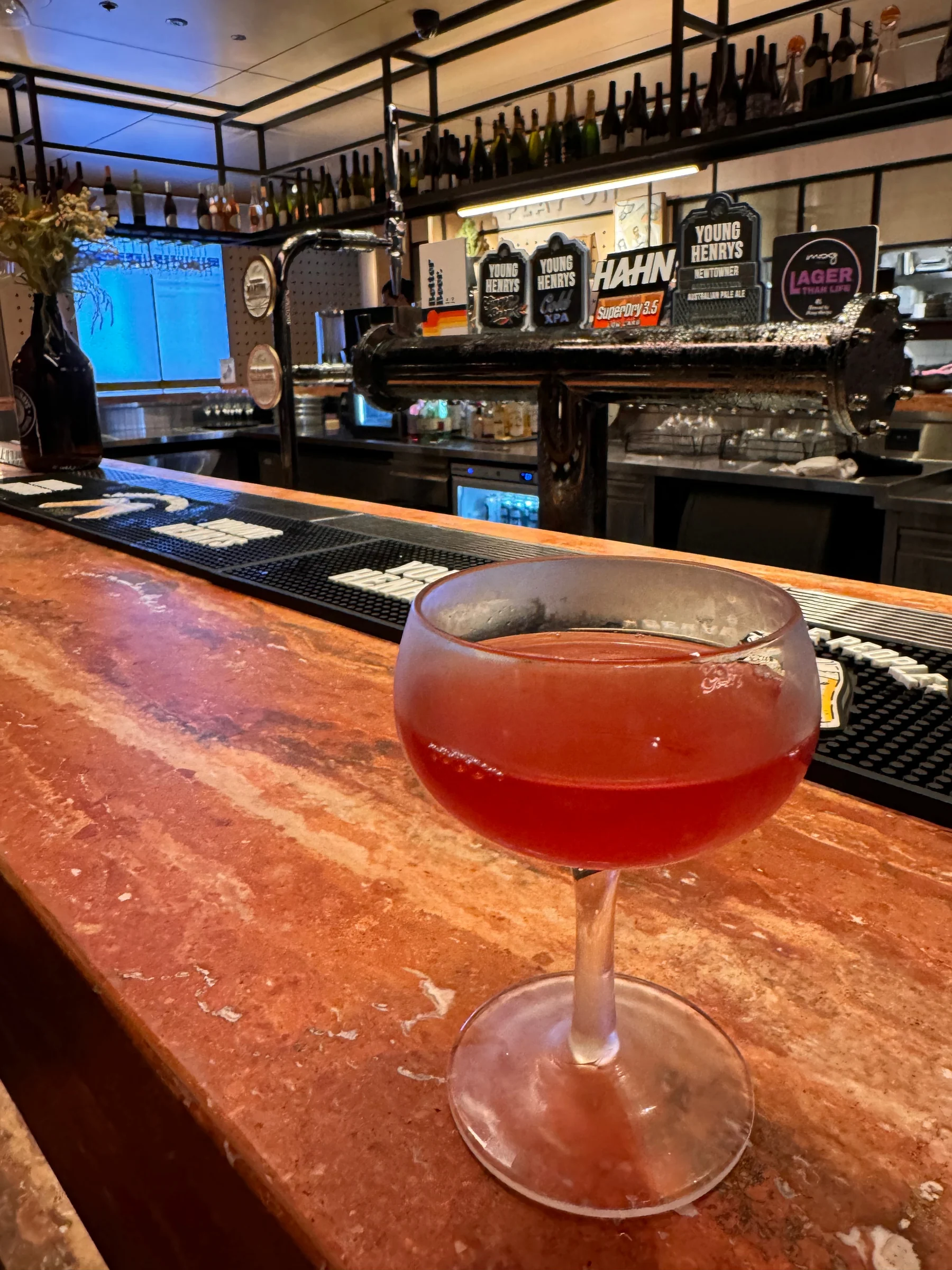 A welcome drink at the bar. | November 2023