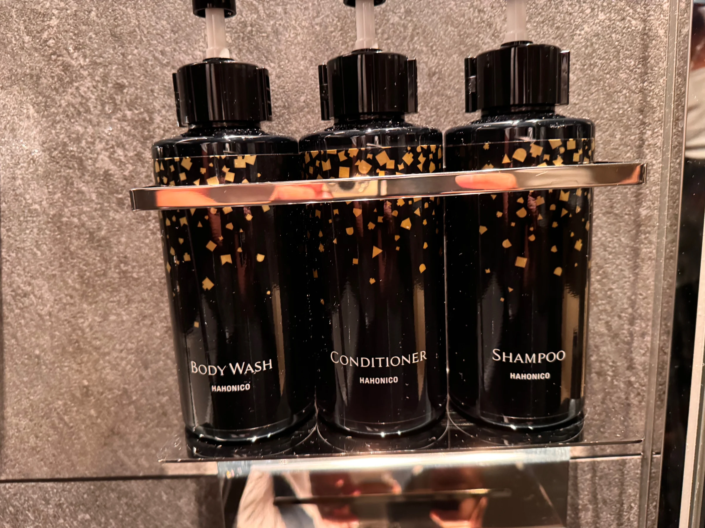 Osaka's HAHONICO and hotel-branded bottles