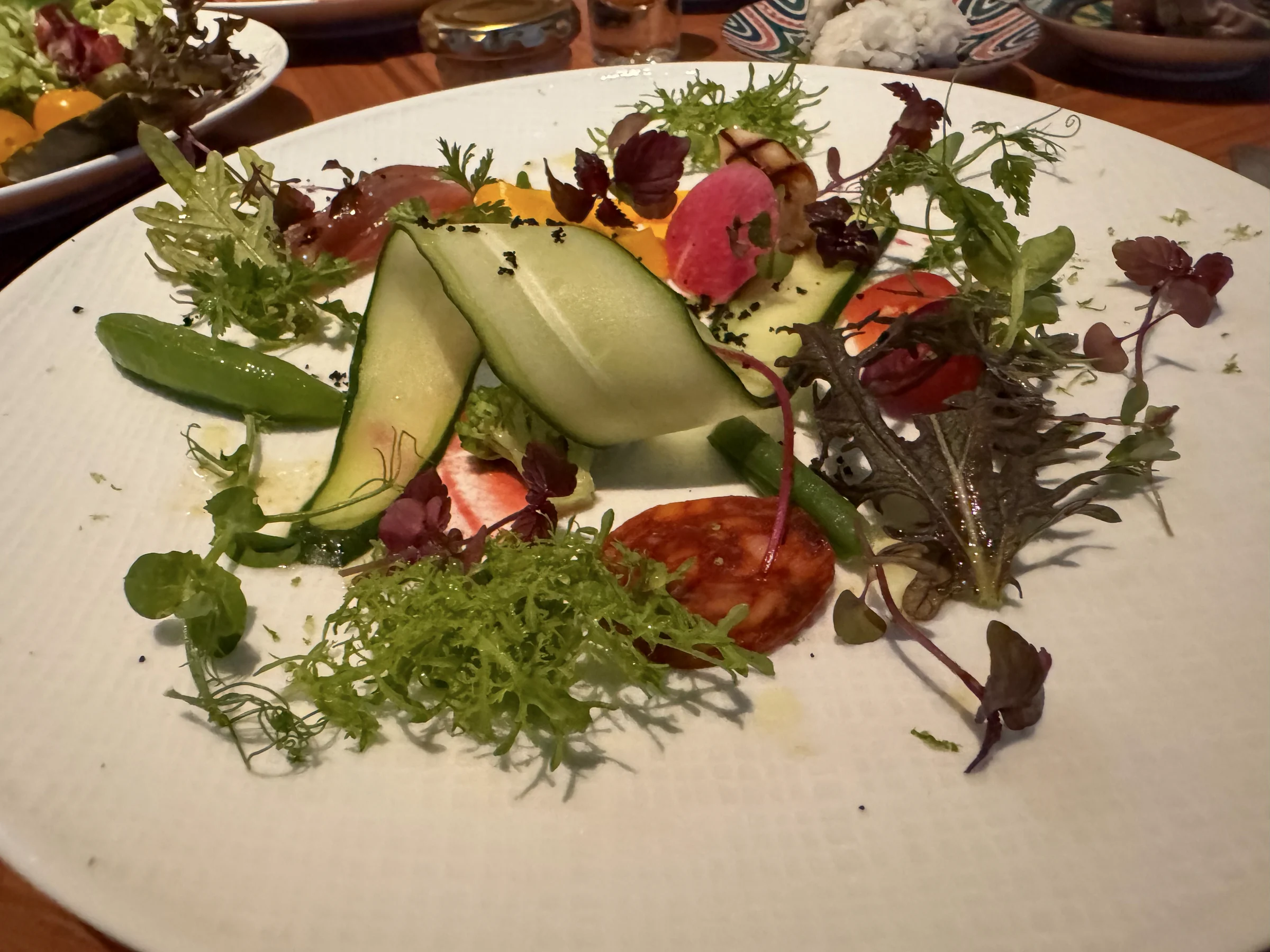 A colourful vegetable appetiser