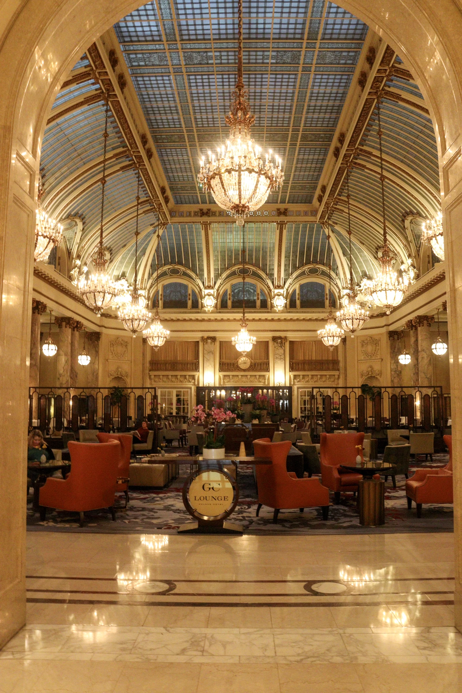 The Garden Court from its entrance.