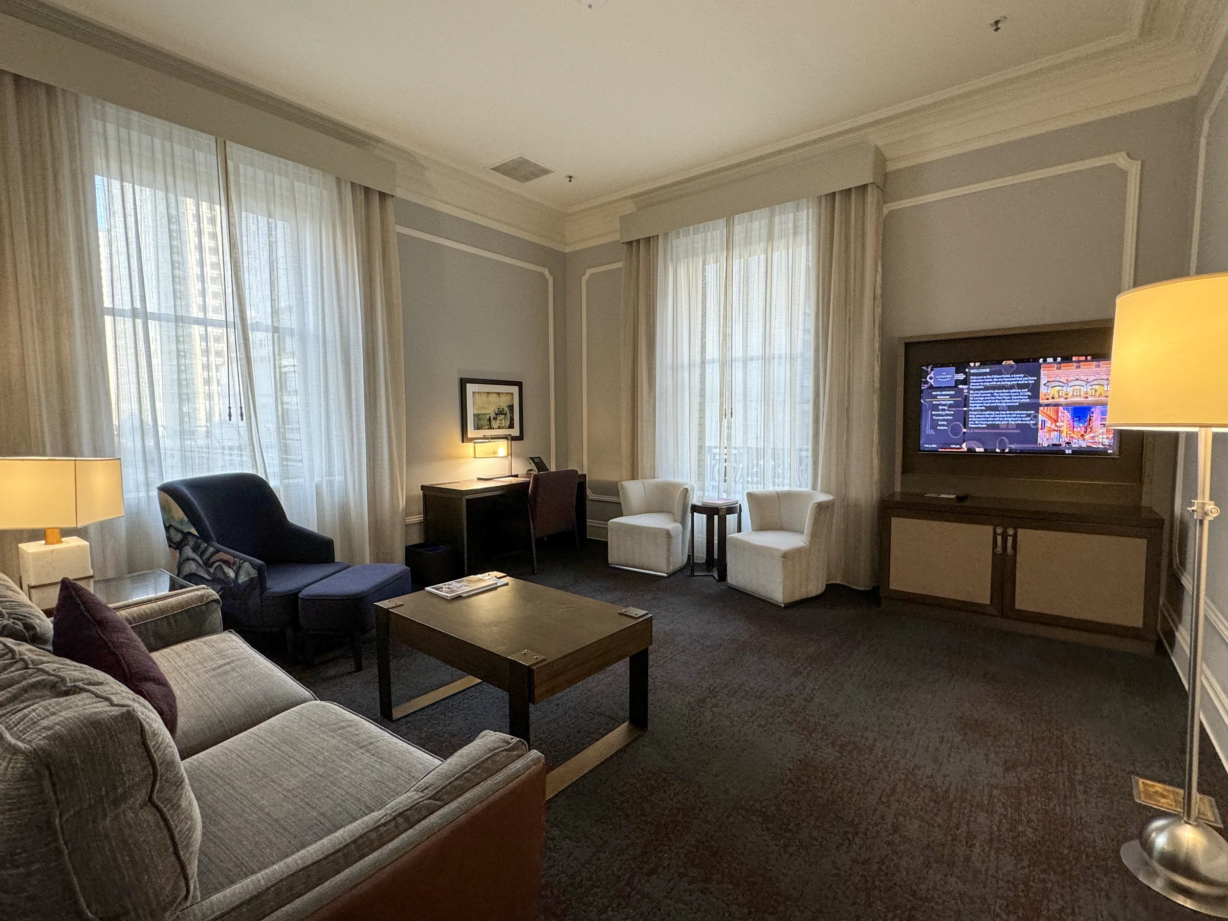 The living room leading to the bedroom.