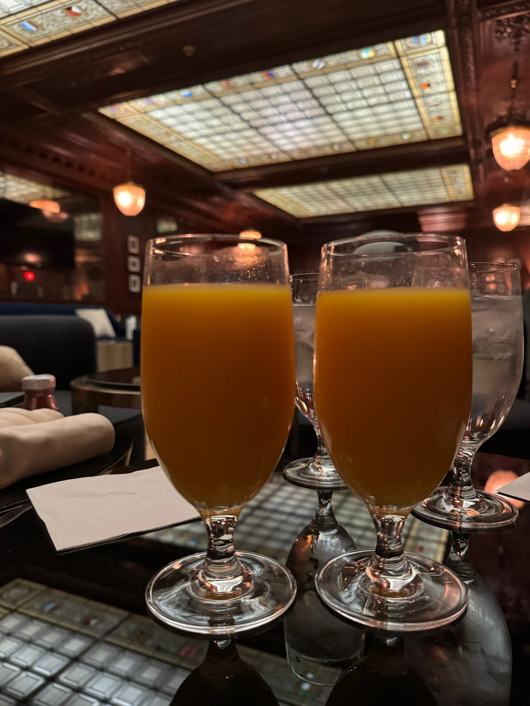 A drink before the meal.